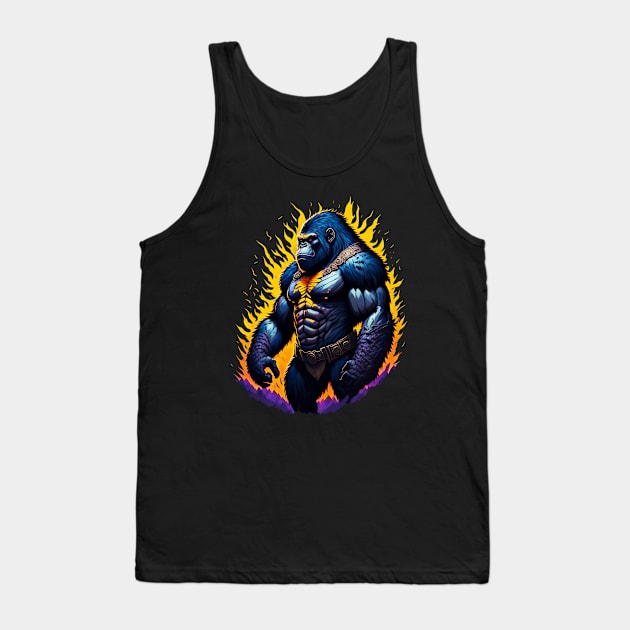 Warrior Gorilla Tank Top by nnorbi